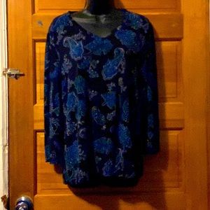 White Stag beautiful bandanna print sexy Blouse